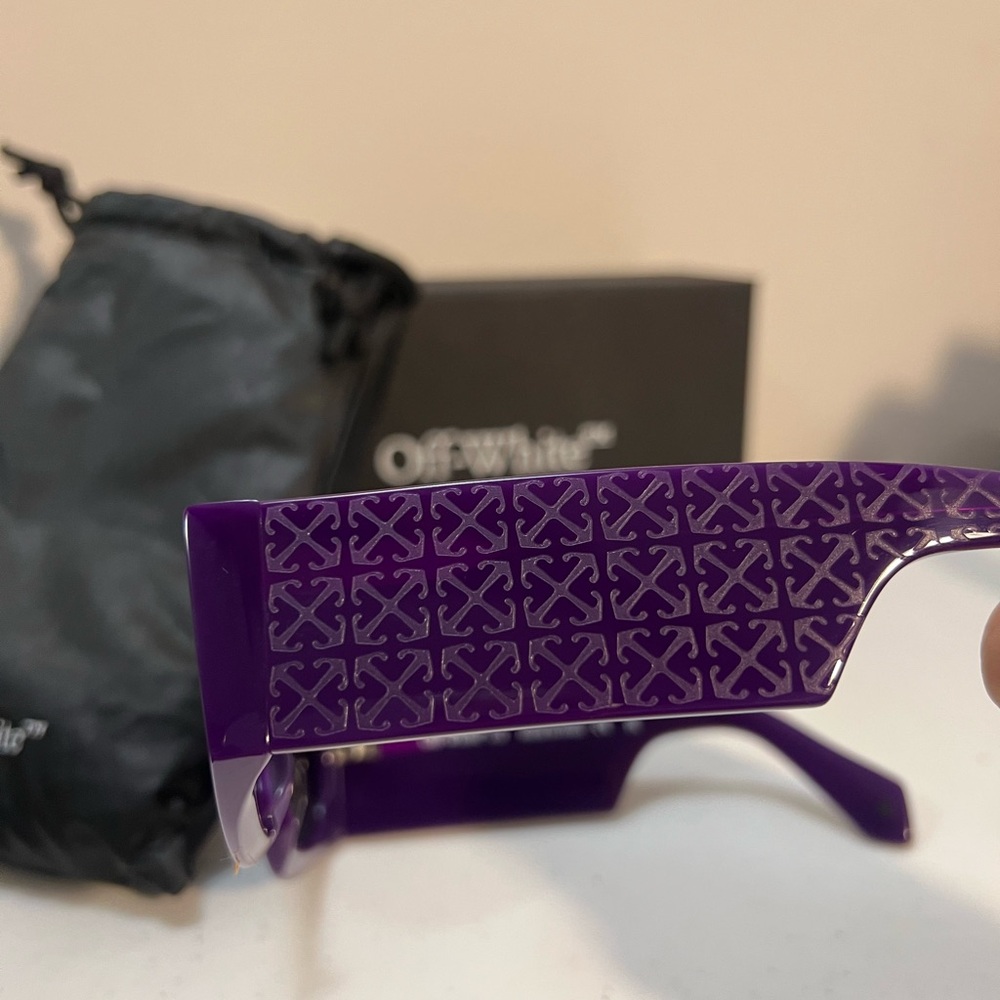 [Off-White] Purple Rectangular Sunglasses NWT - image 2